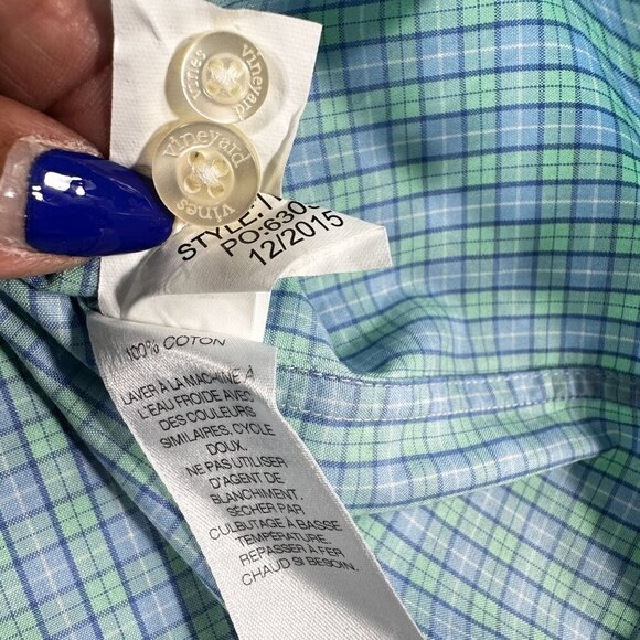 Vineyard Vines Classic Fit Tucker Shirt Button Down Cotton Long Sleeve Mens - Picture 10 of 16